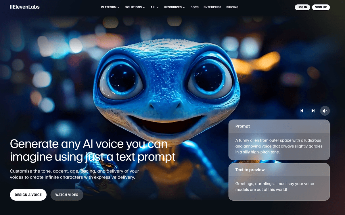 VoiceAI interface